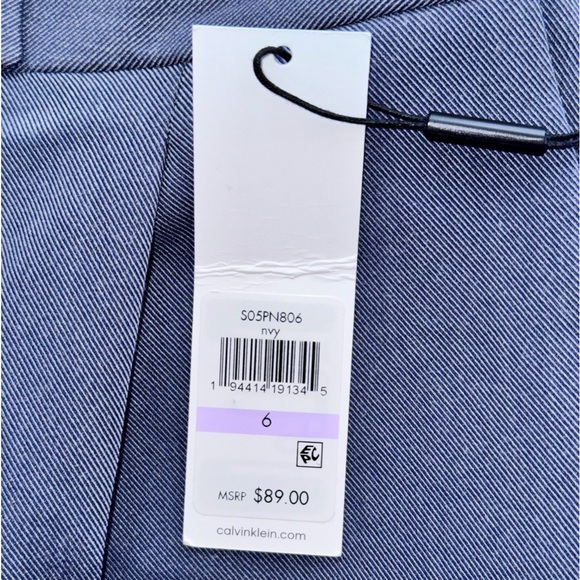 NWT 🏷️ Women’s Calvin Klein US 6 Periwinkle Dress Pants with Pockets - Picture 4 of 13
